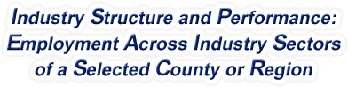 West Virginia - Employment Across Industry Sectors of a Selected County or Region